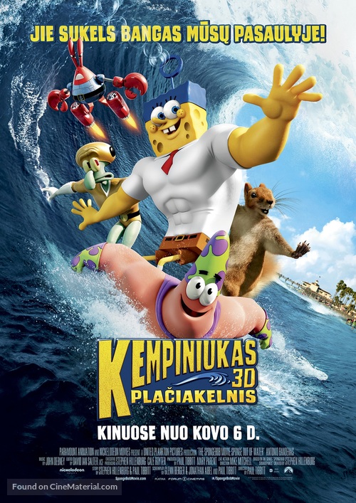 The SpongeBob Movie: Sponge Out of Water - Lithuanian Movie Poster