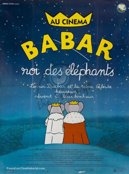 Babar: King of the Elephants - French Movie Poster