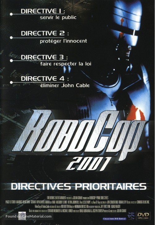 &quot;Robocop: Prime Directives&quot; - French Movie Cover
