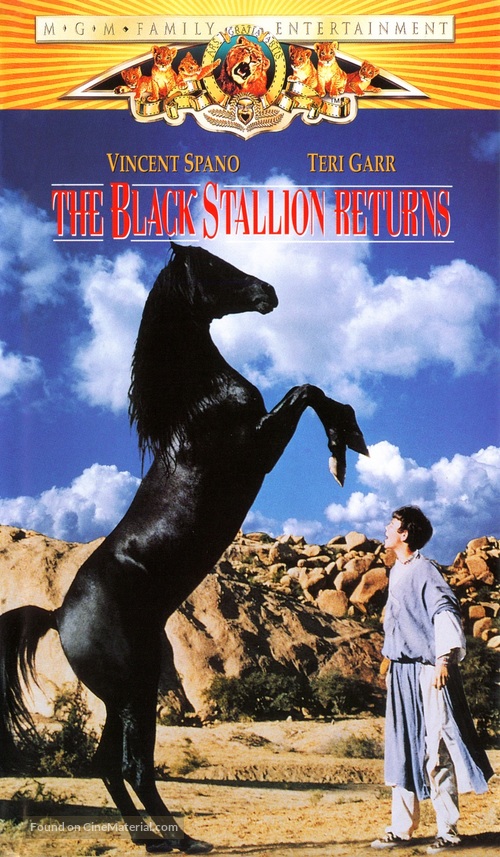 The Black Stallion Returns - VHS movie cover