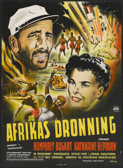 The African Queen - Danish Movie Poster