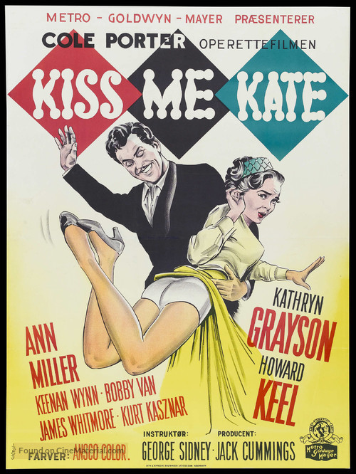 Kiss Me Kate - Danish Movie Poster