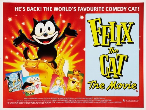 Felix the Cat: The Movie - British Movie Poster