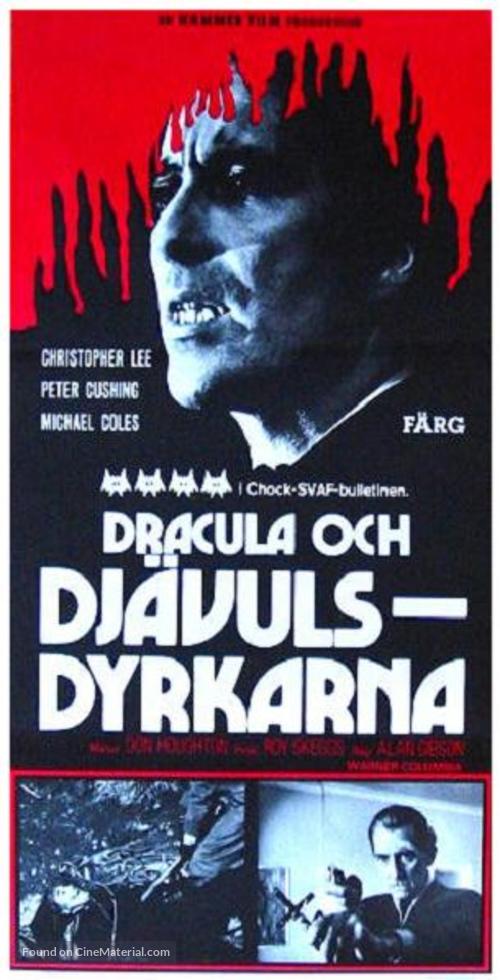 The Satanic Rites of Dracula - Swedish Movie Poster