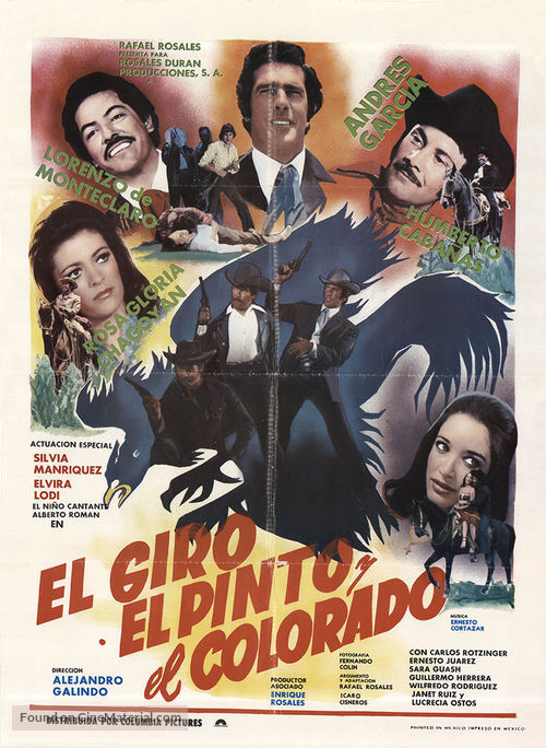 El giro, el pinto, y el Colorado - Mexican Movie Poster