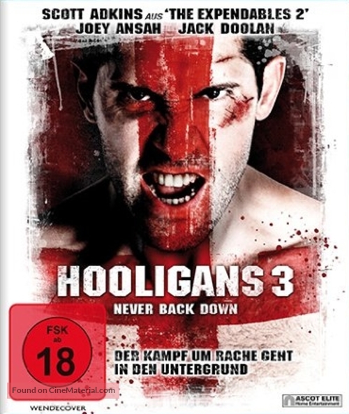 Green Street 3: Never Back Down - German Blu-Ray movie cover