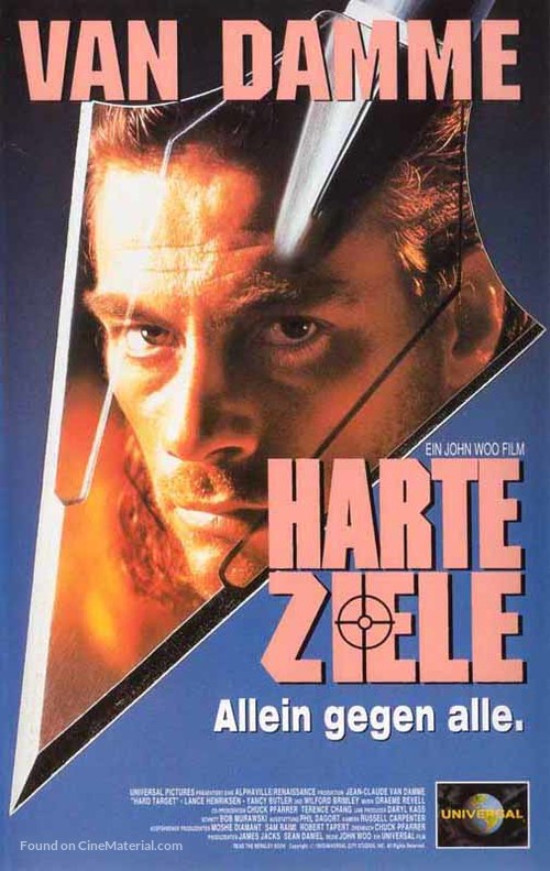 Hard Target - German VHS movie cover