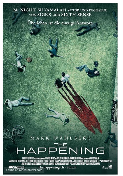 The Happening - Swiss Movie Poster