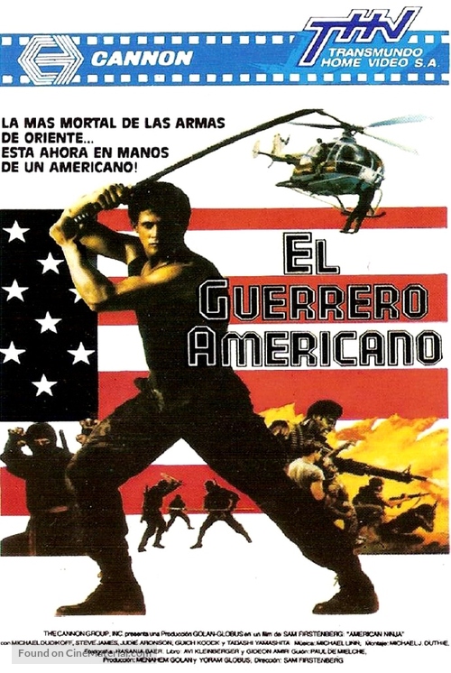 American Ninja - Argentinian VHS movie cover