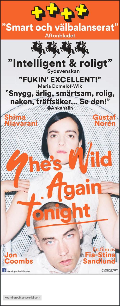 She&#039;s Wild Again Tonight - Swedish Movie Poster