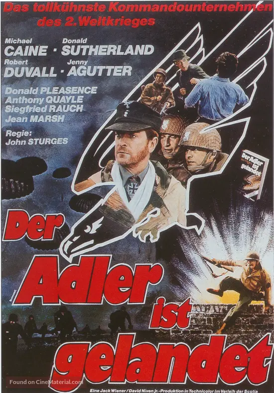 The Eagle Has Landed (1976) German movie poster