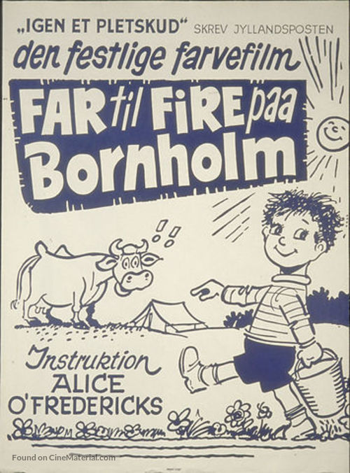 Far til fire p&aring; Bornholm - Danish Movie Poster