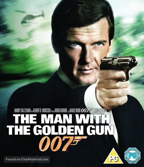 The Man With The Golden Gun - British Blu-Ray movie cover