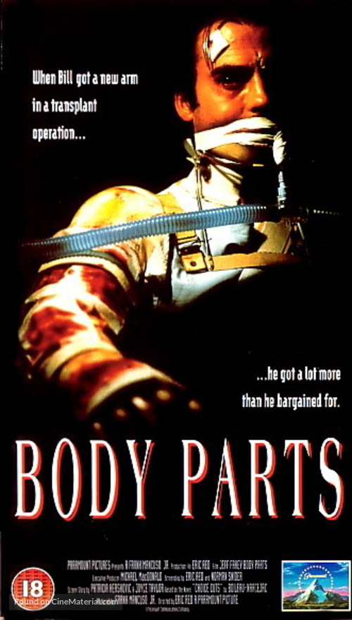 Body Parts - British VHS movie cover