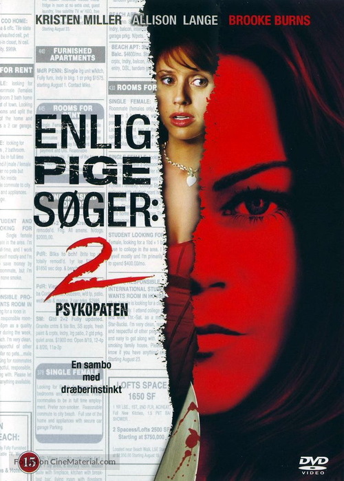 Single White Female 2: The Psycho - Danish Movie Cover