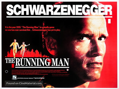 The Running Man - British Movie Poster