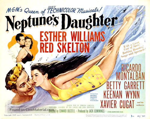 Neptune&#039;s Daughter - British Movie Poster