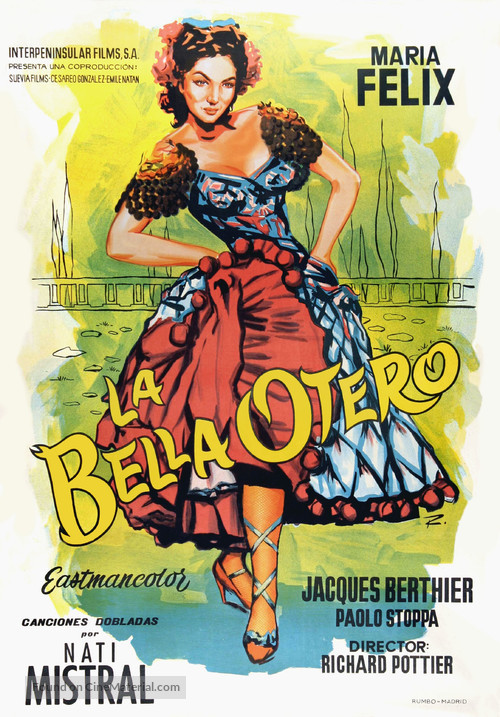 La bella Otero - Spanish Movie Poster