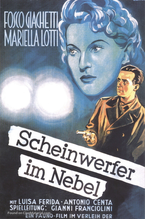 Fari nella nebbia - German Movie Poster