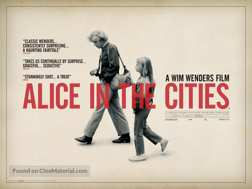 Alice in den St&auml;dten - British Movie Poster