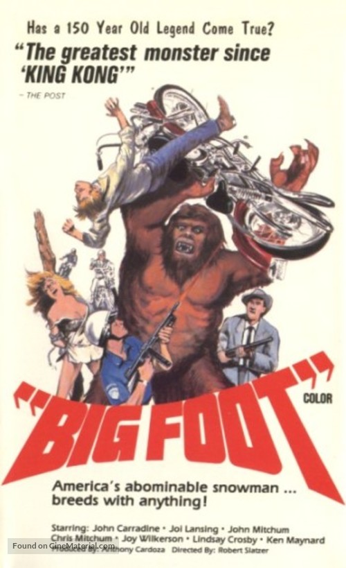 Bigfoot - VHS movie cover