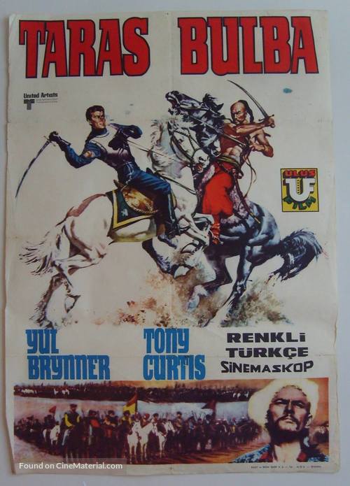 Taras Bulba - Turkish Movie Poster