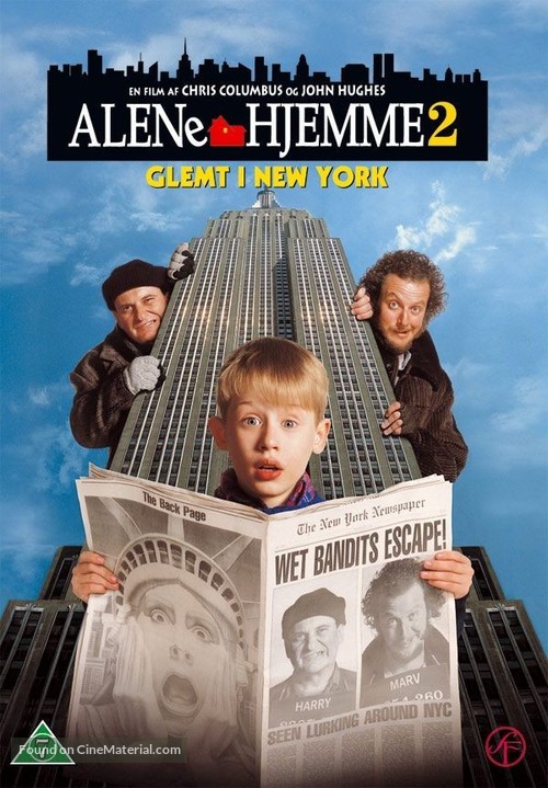 Home Alone 2: Lost in New York - Danish DVD movie cover