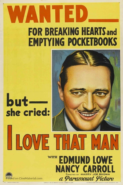 I Love That Man - Movie Poster