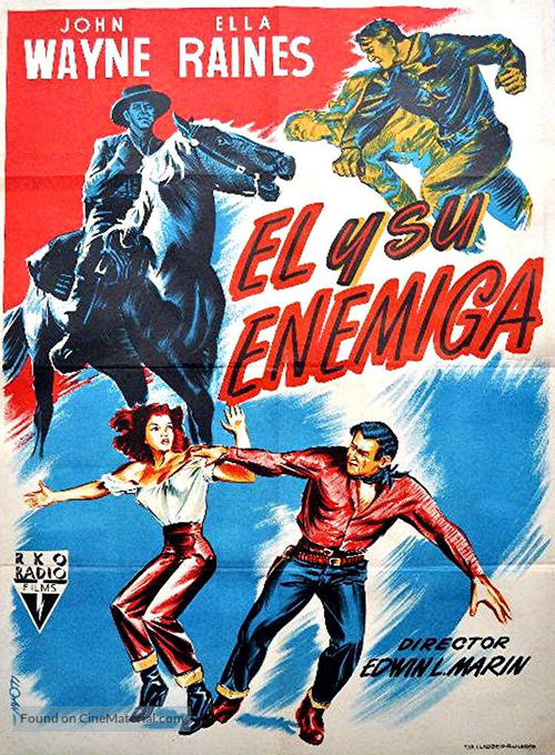 Tall in the Saddle - Spanish Movie Poster