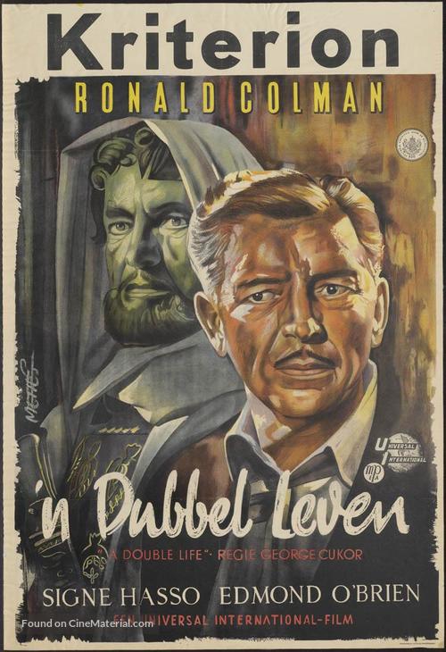 A Double Life - Dutch Movie Poster