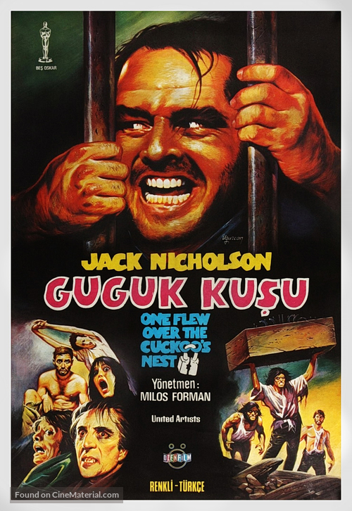 One Flew Over the Cuckoo&#039;s Nest - Turkish Movie Poster