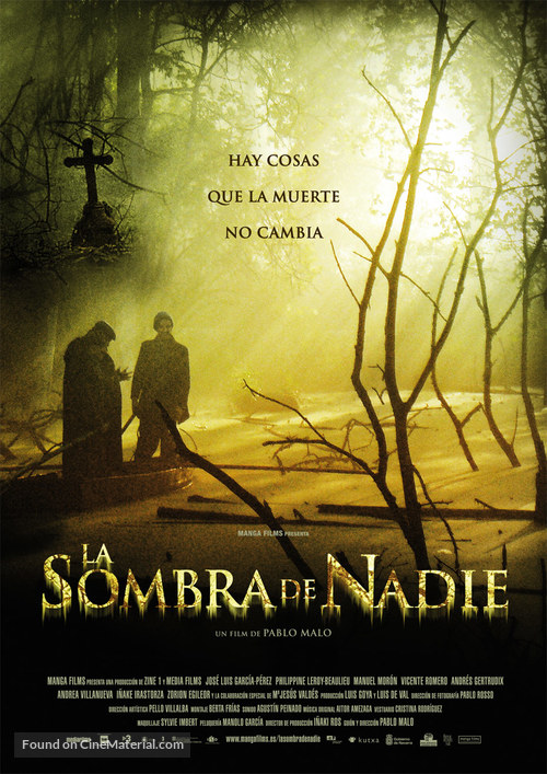 Sombra de nadie, La - Spanish Movie Poster