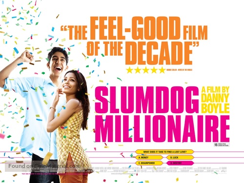 Slumdog Millionaire - British Movie Poster
