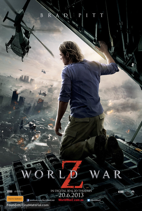 World War Z - Australian Movie Poster