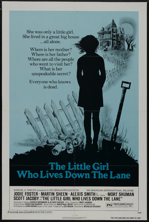 The Little Girl Who Lives Down the Lane - Movie Poster