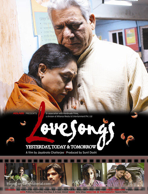 Lovesongs: Yesterday, Today &amp; Tomorrow - Indian poster