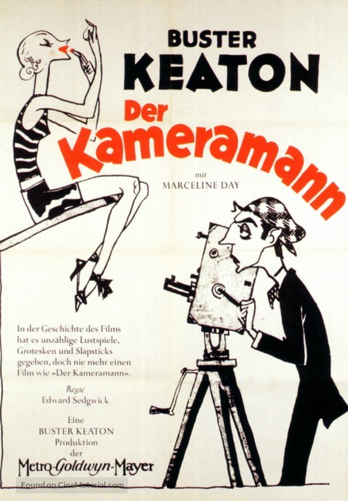 The Cameraman - German Movie Poster