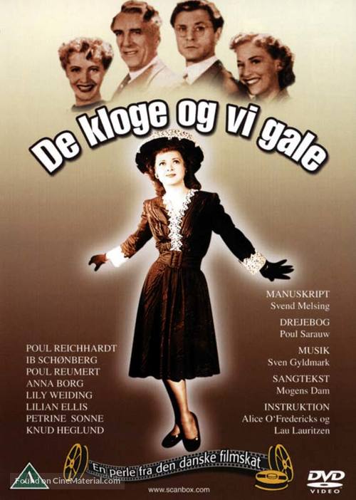 De kloge og vi gale - Danish DVD movie cover
