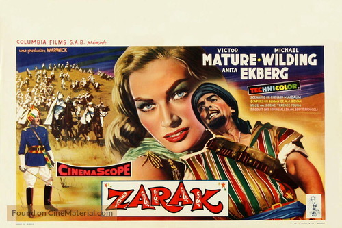 Zarak - Belgian Movie Poster
