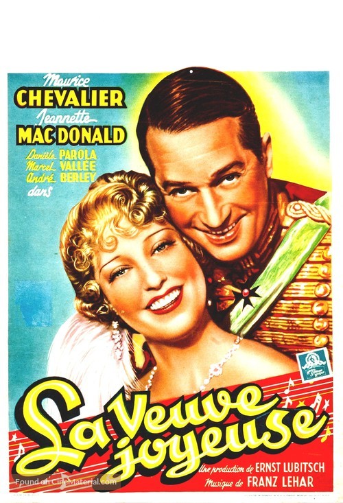 The Merry Widow - Belgian Movie Poster