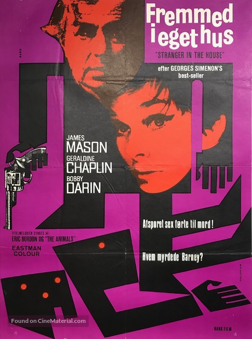 Stranger in the House - Danish Movie Poster