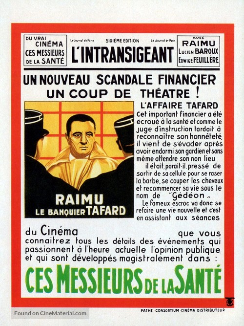 Ces messieurs de la sant&eacute; - French Movie Poster