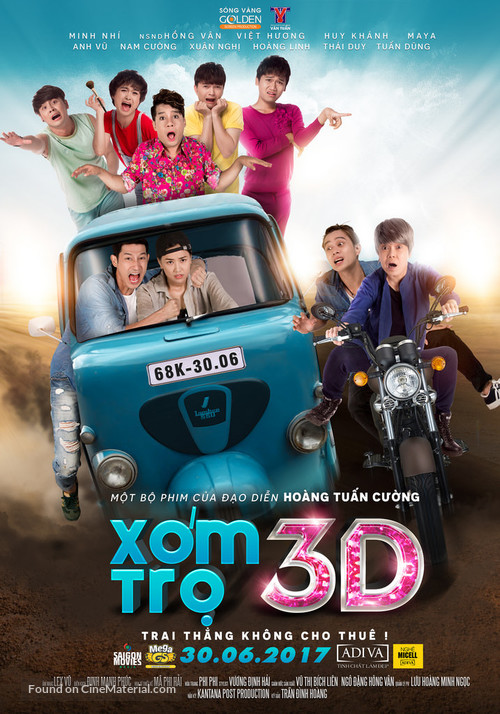 Xom Tro 3D - Vietnamese Movie Poster