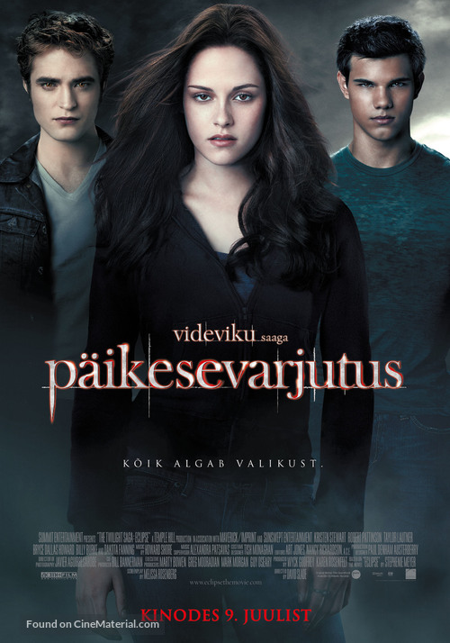 The Twilight Saga: Eclipse - Estonian Movie Poster