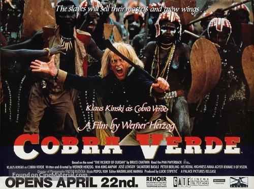 Cobra Verde - British Movie Poster