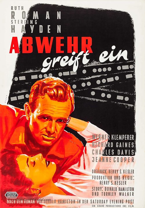 5 Steps to Danger - German Movie Poster