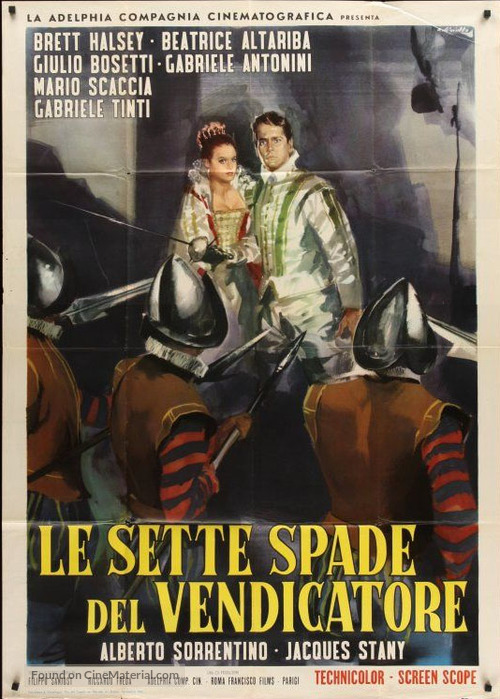 Le sette spade del vendicatore - Italian Movie Poster