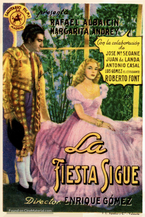 La fiesta sigue - Spanish Movie Poster