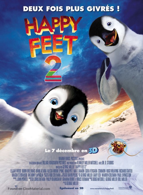 Happy Feet Two - French Movie Poster