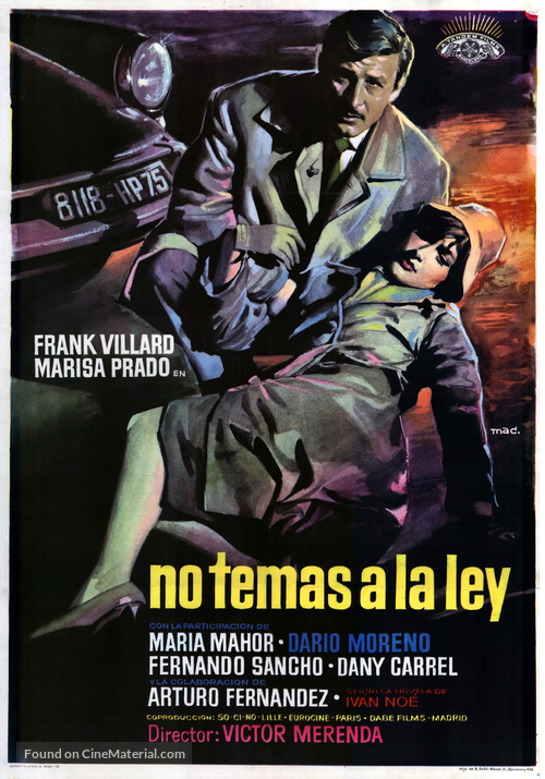 No temas a la ley - Spanish Movie Poster